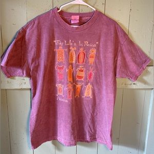 Vintage Single Stitch Burgundy Arizona “My Life Is In Ruins” Tee shirt